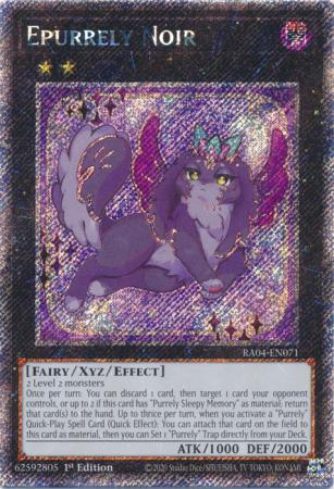 Epurrely Noir - RA04-EN071 - Platinum Secret Rare - 1st Edition