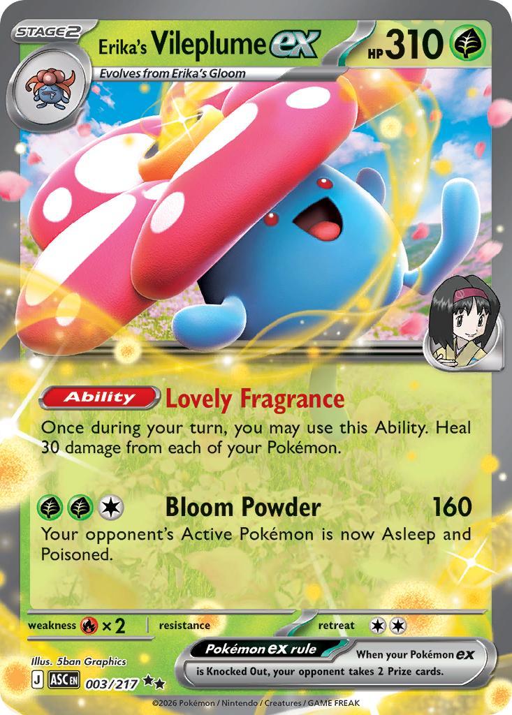 Erika's Vileplume ex - 003/217 - Double Rare [me025-003] [Ultra]