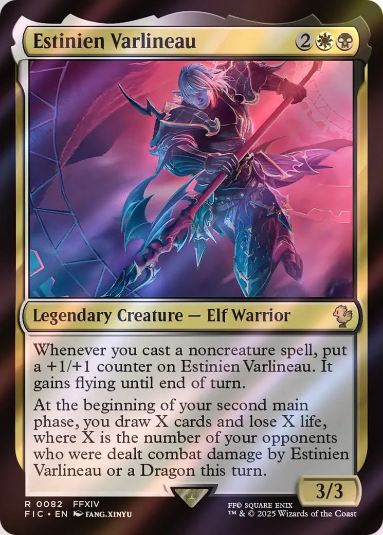 Estinien Varlineau [82] [FINAL FANTASY: Commander] [Surge Foil]