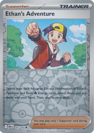 Ethan's Adventure - 165/182 - Uncommon [sv10-165] [Reverse Holo]