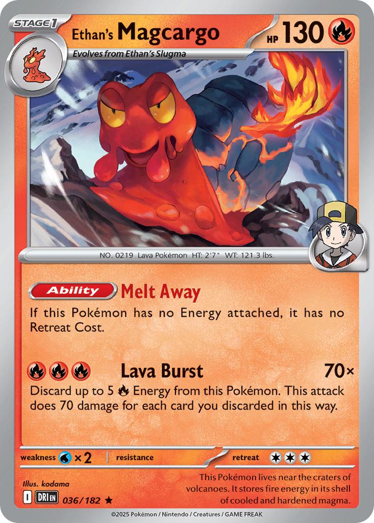 Ethan's Magcargo - 036/182 - Rare [sv10-036] [Holo]