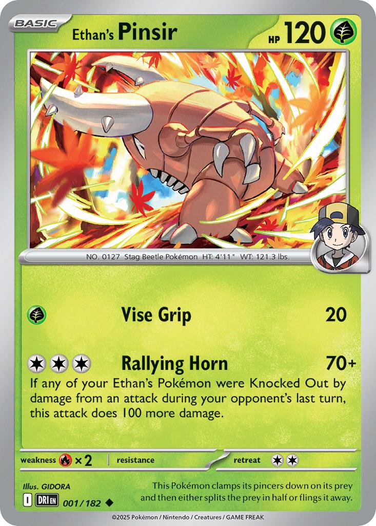 Ethan's Pinsir - 001/182 - Uncommon [sv10-001] [Non-Holo]