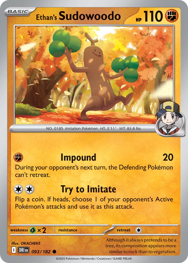 Ethan's Sudowoodo - 093/182 - Common [sv10-093] [Non-Holo]