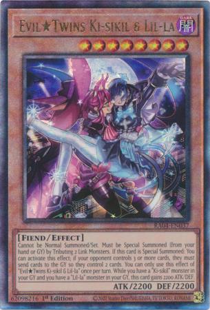 Evil★Twins Ki-sikil & Lil-la - RA04-EN037 - Ultimate Rare - 1st Edition