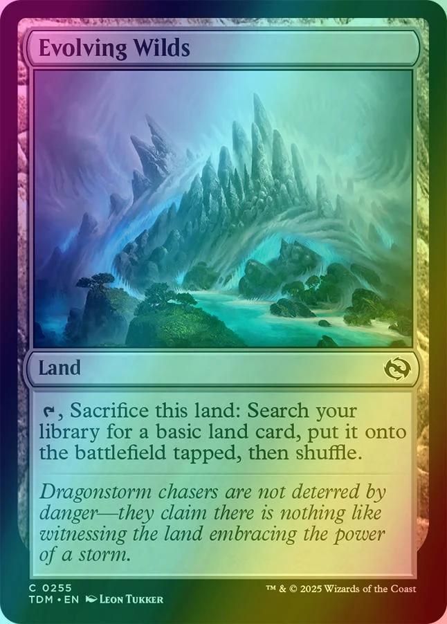 Evolving Wilds [255] [Tarkir: Dragonstorm] [Foil]