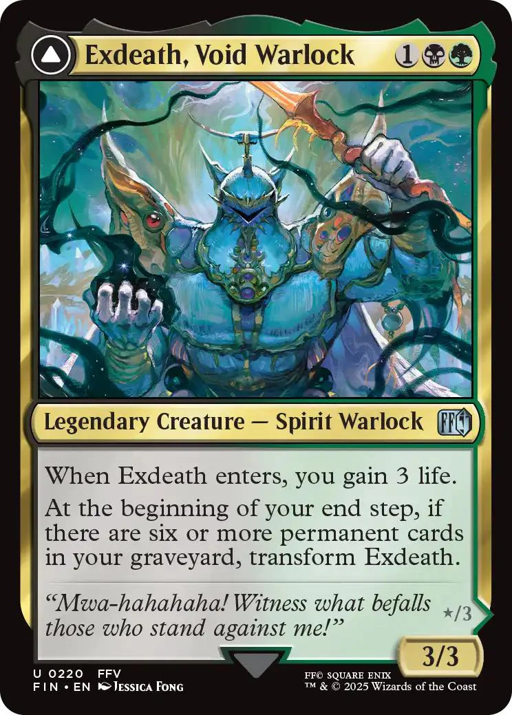 Exdeath, Void Warlock // Neo Exdeath, Dimension's End [220] [FINAL FANTASY] [Non-Foil]