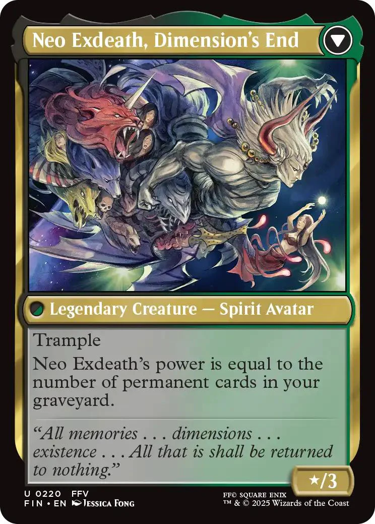 Exdeath, Void Warlock // Neo Exdeath, Dimension's End [220] [FINAL FANTASY] [Non-Foil] - Image 2