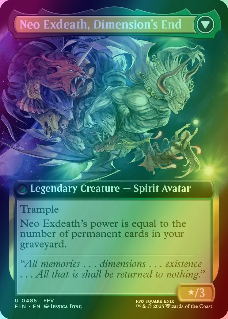 Exdeath, Void Warlock // Neo Exdeath, Dimension's End [485] [Extended Art] [FINAL FANTASY] [Foil] - Image 2
