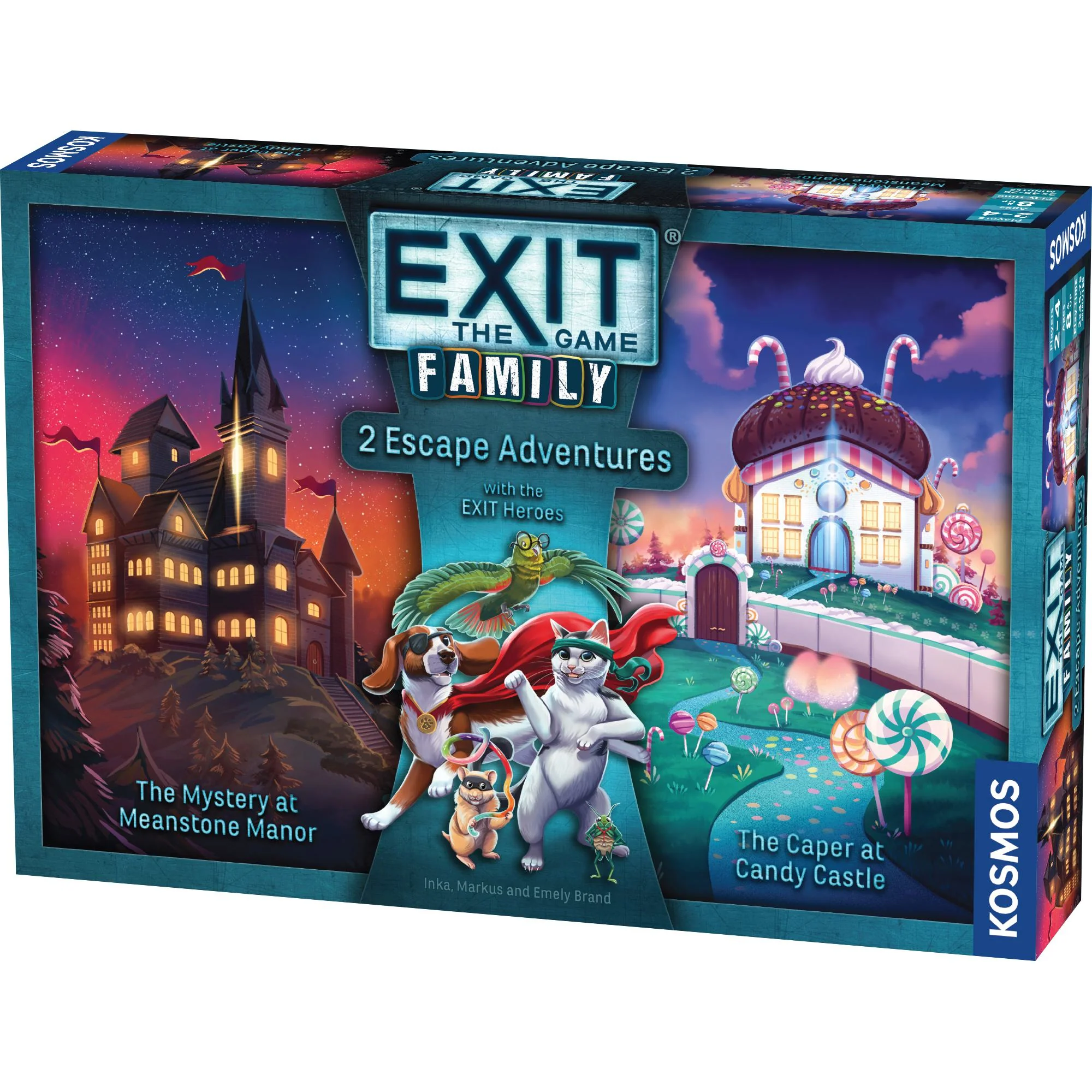 Exit: Family 2 Escape Adventures - The Mystery at Meanstone Manor & The Caper at Candy Castle