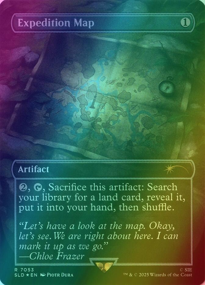 Expedition Map [7053] [Borderless] [Uncharted] [Secret Lair Drop] [Foil]