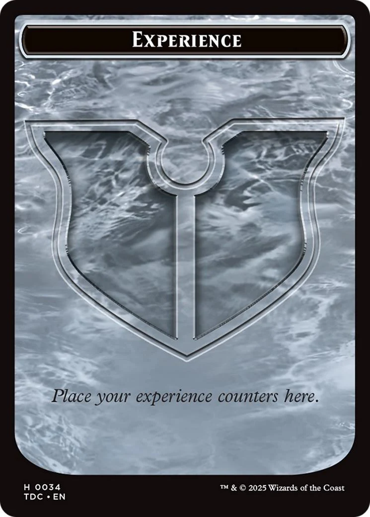 Experience Token (34) // Treasure Token (16) [Tarkir: Dragonstorm: Commander: Tokens] [Non-Foil]