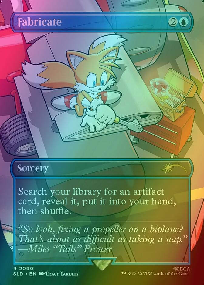 Fabricate [2090] [Borderless] [Secret Lair X Sonic: Chasing Adventure] [Secret Lair Drop] [Foil]