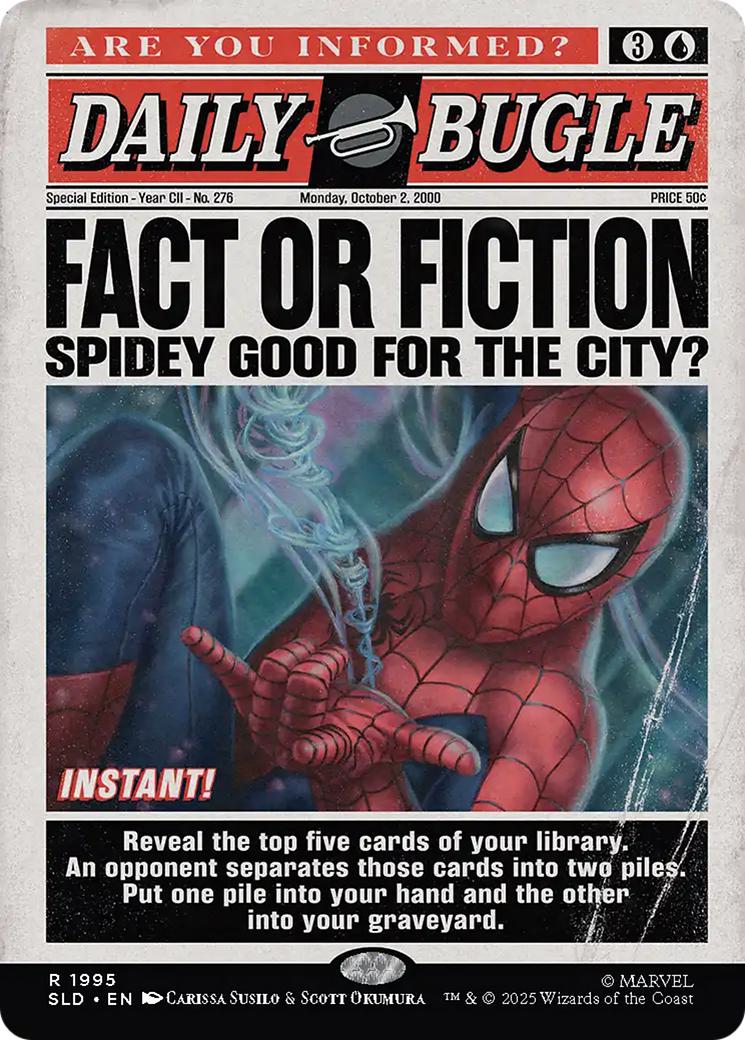 Fact or Fiction [1995] [Borderless] [Spider-Man: Daily Bugle] [Secret Lair Drop] [Non-Foil]