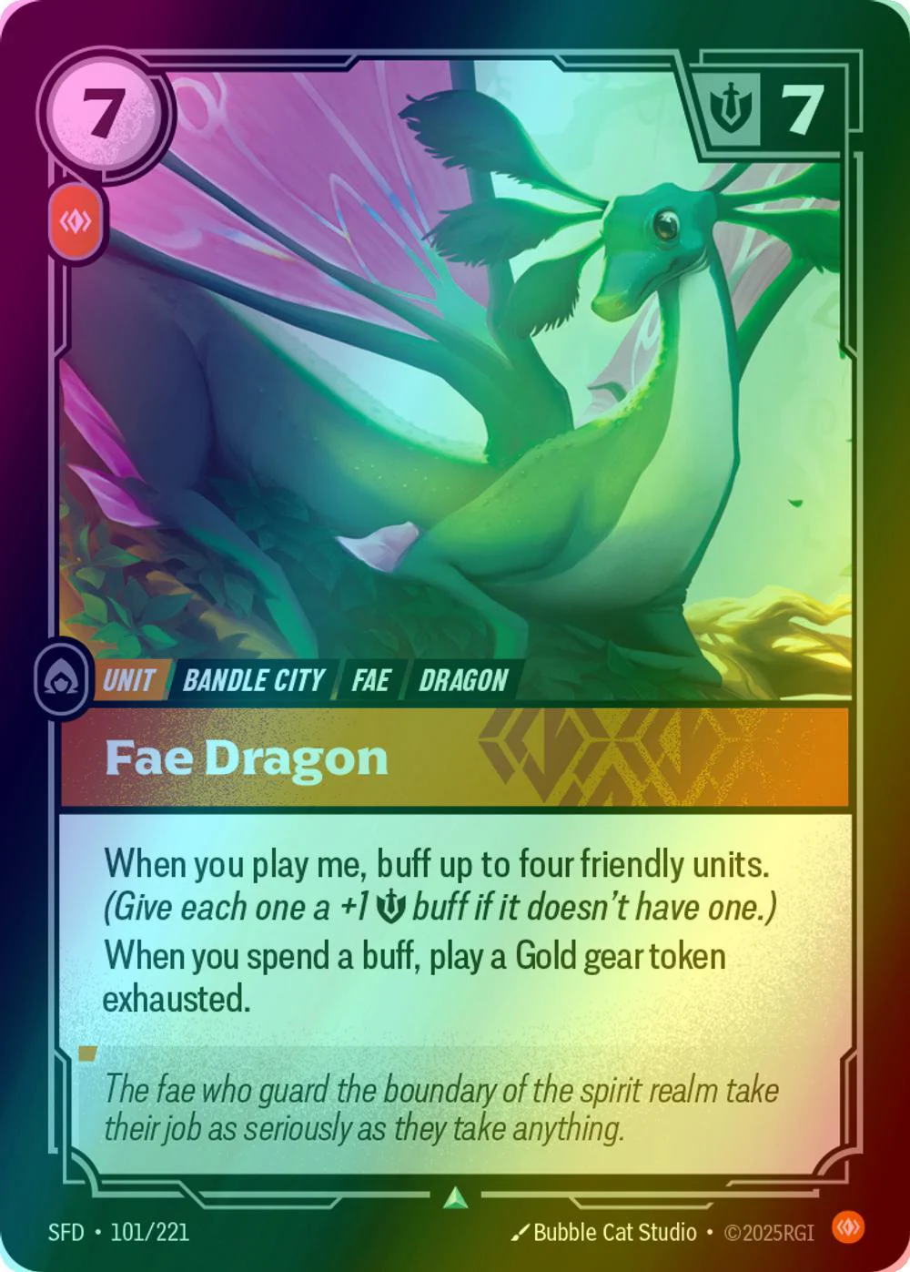Fae Dragon - 101/221 [Spiritforged] [Foil]