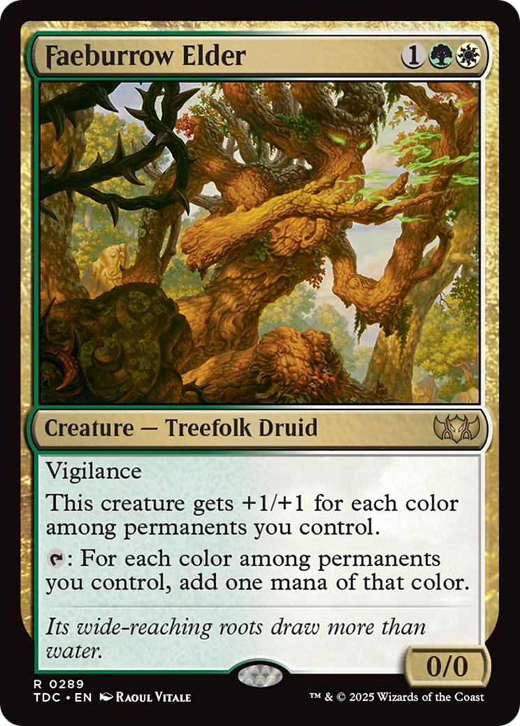 Faeburrow Elder [289] [Tarkir: Dragonstorm: Commander] [Non-Foil]