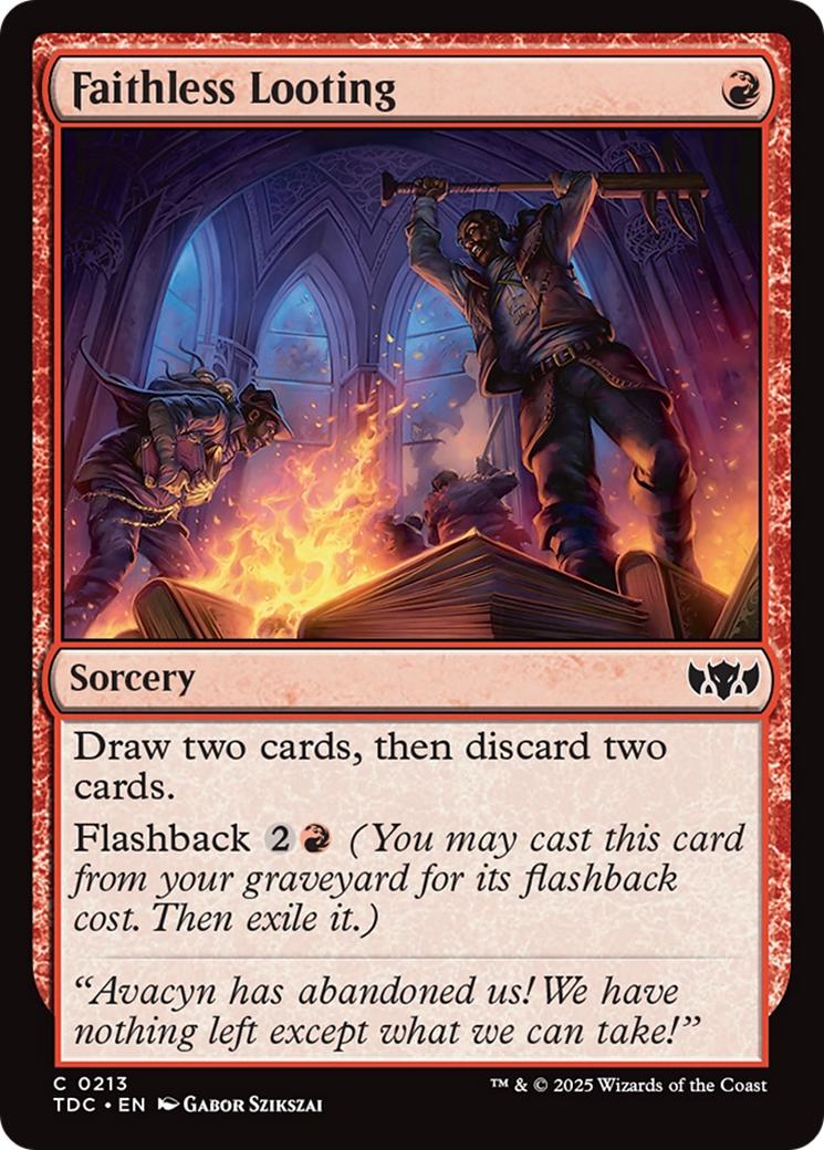 Faithless Looting [213] [Tarkir: Dragonstorm: Commander] [Non-Foil]