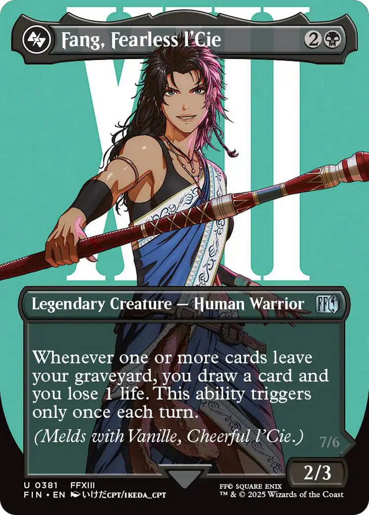 Fang, Fearless l'Cie // Ragnarok, Divine Deliverance [381] [Borderless] [Character] [FINAL FANTASY] [Non-Foil]
