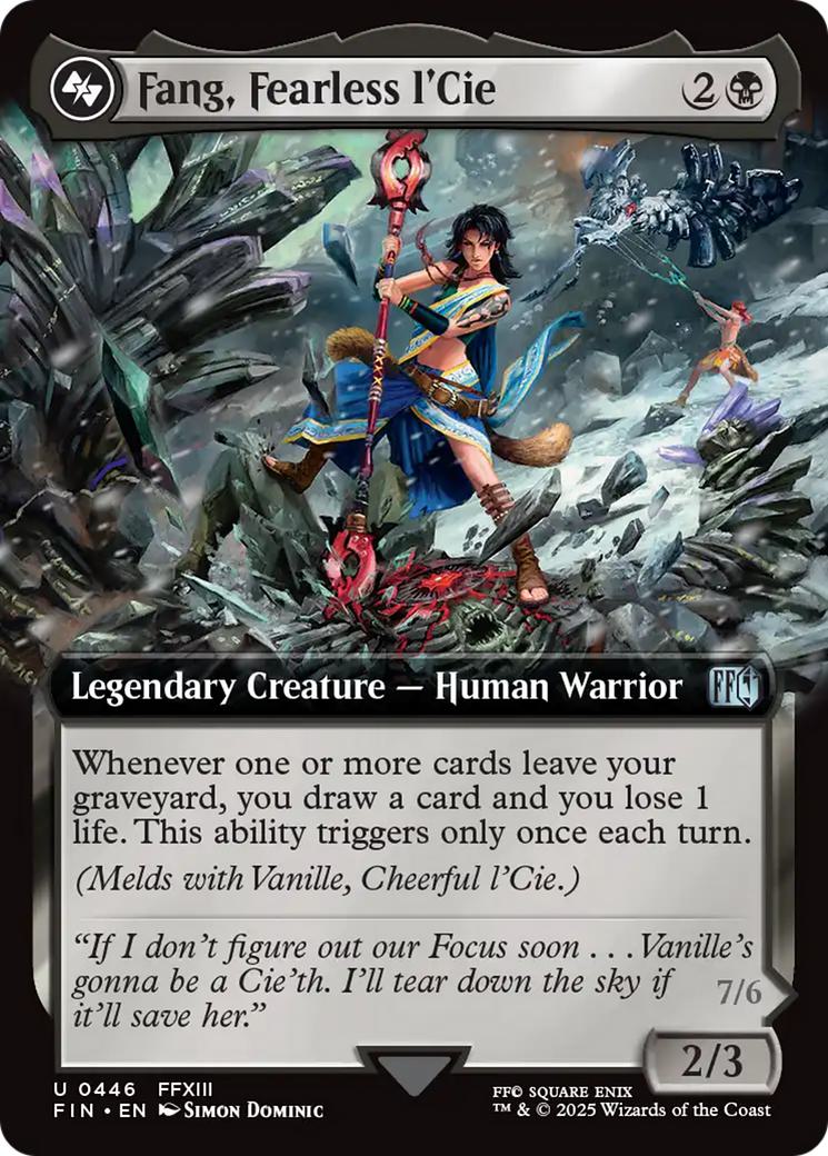 Fang, Fearless l'Cie // Ragnarok, Divine Deliverance [446] [Extended Art] [FINAL FANTASY] [Non-Foil]