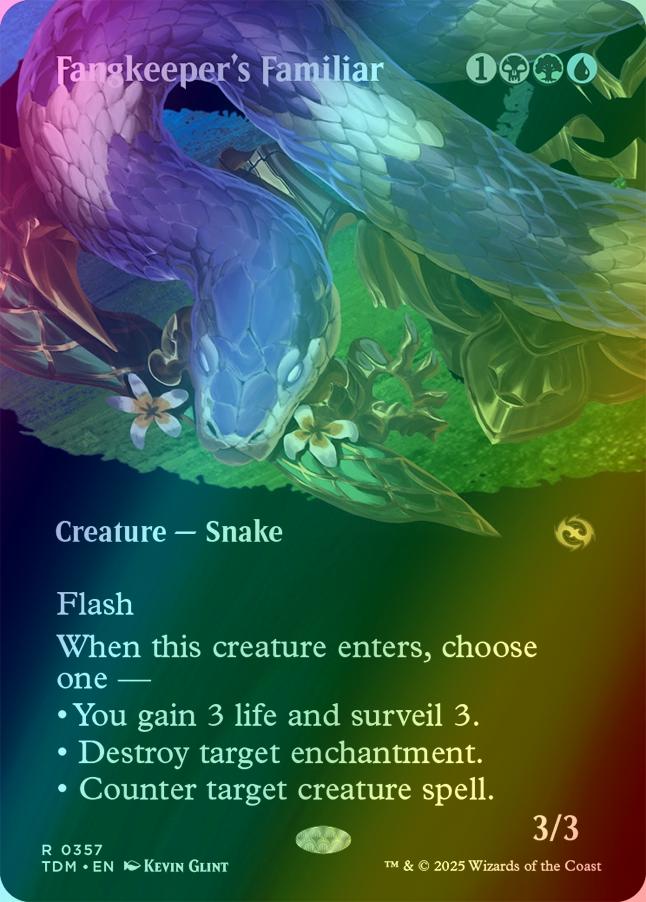 Fangkeeper's Familiar [357] [Borderless] [Clan] [Tarkir: Dragonstorm] [Foil]