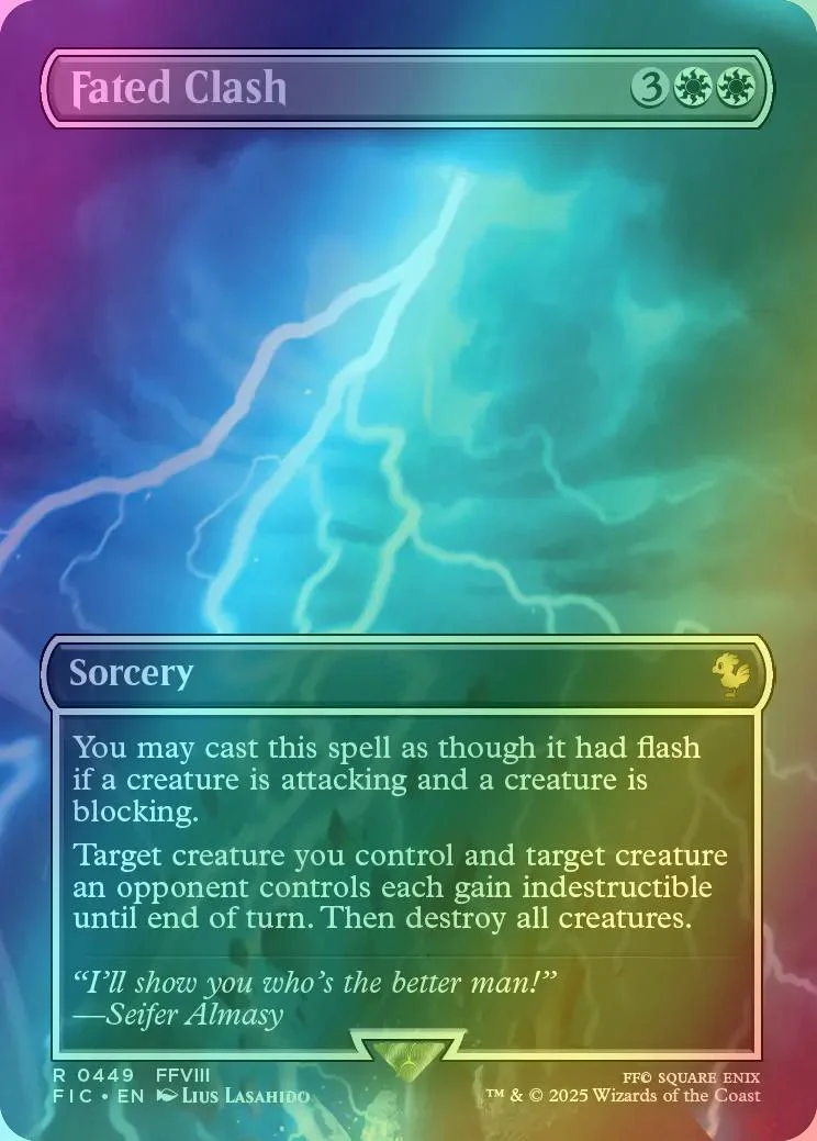 Fated Clash [449] [Borderless] [Scene] [FINAL FANTASY: Commander] [Foil]