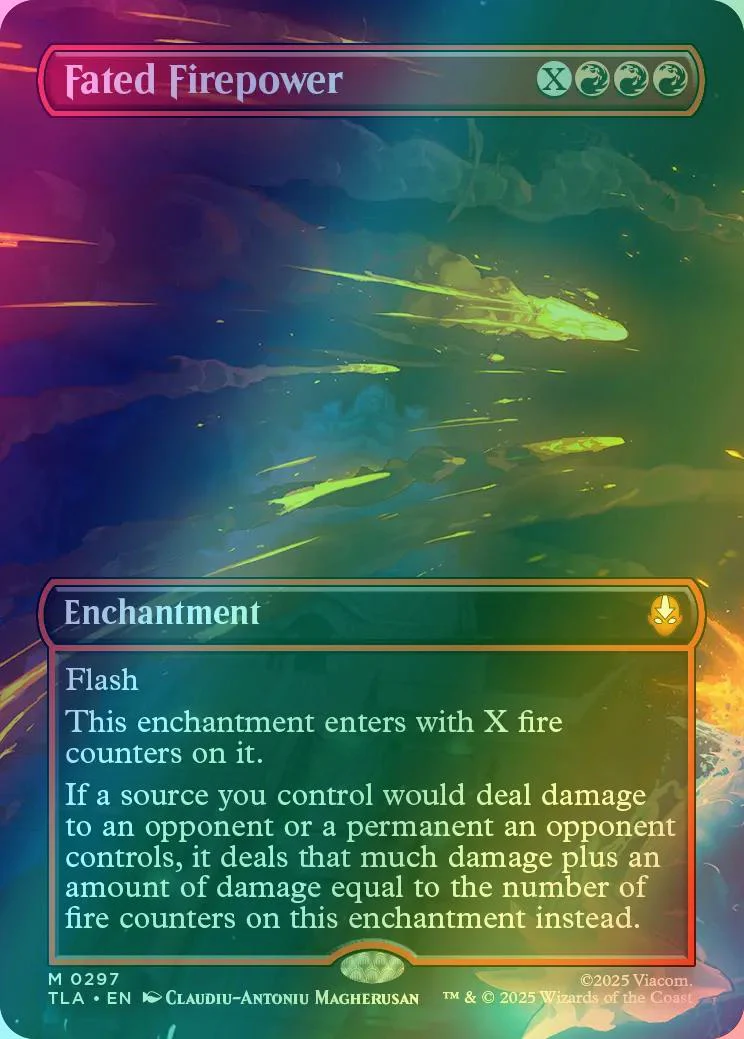 Fated Firepower [297] [Borderless] [Scene] [Avatar: The Last Airbender] [Foil]