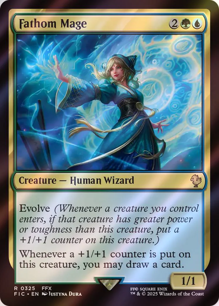 Fathom Mage [325] [FINAL FANTASY: Commander] [Surge Foil]