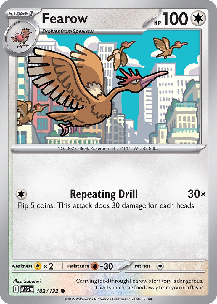 Fearow - 103/132 - Common [me01-103] [Non-Holo]