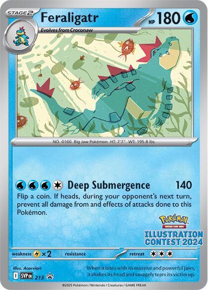 Feraligatr - 213 - Promo [Illustration Contest 2024] [svp-213] [Non-Holo]