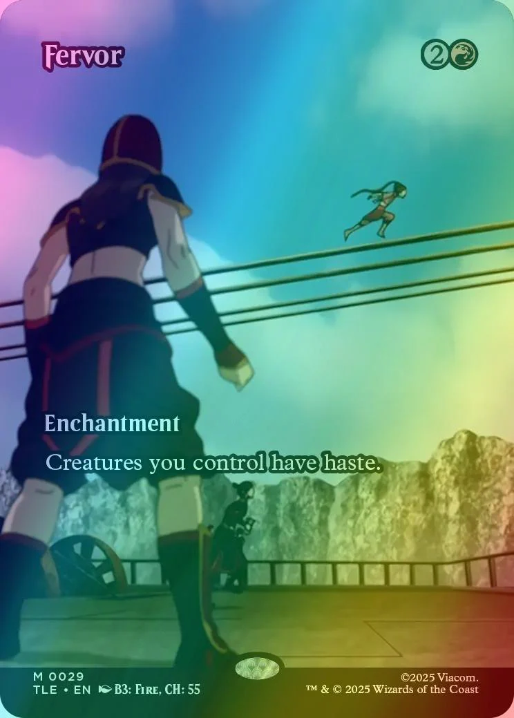 Fervor [29] [Borderless] [Source Material] [Avatar: The Last Airbender Eternal] [Foil]