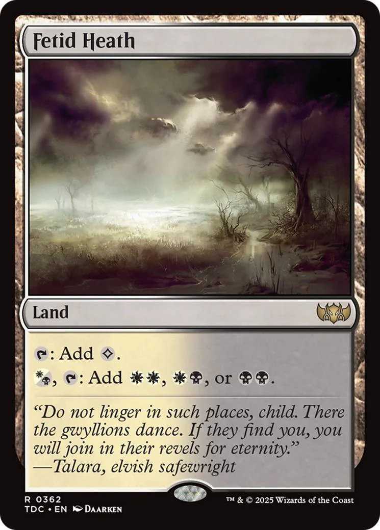 Fetid Heath [362] [Tarkir: Dragonstorm: Commander] [Non-Foil]