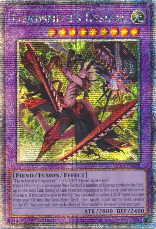 Fiendsmith's Desirae - RA04-EN056 - Quarter Century Secret Rare - 1st Edition