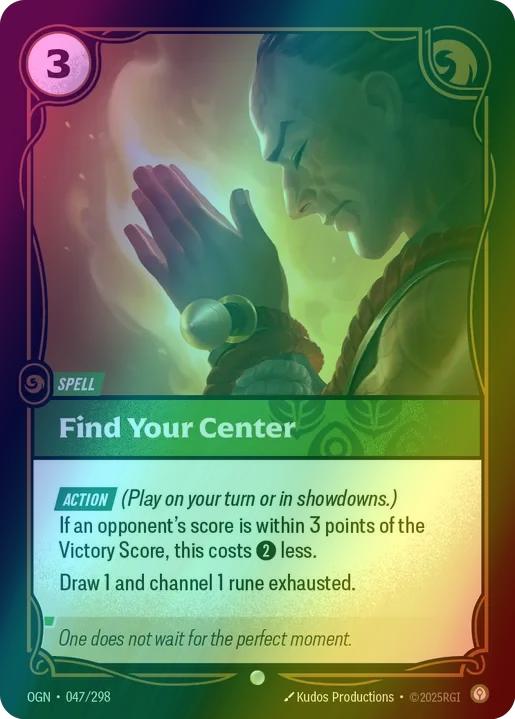 Find Your Center - 047/298 [Origins] [Foil]