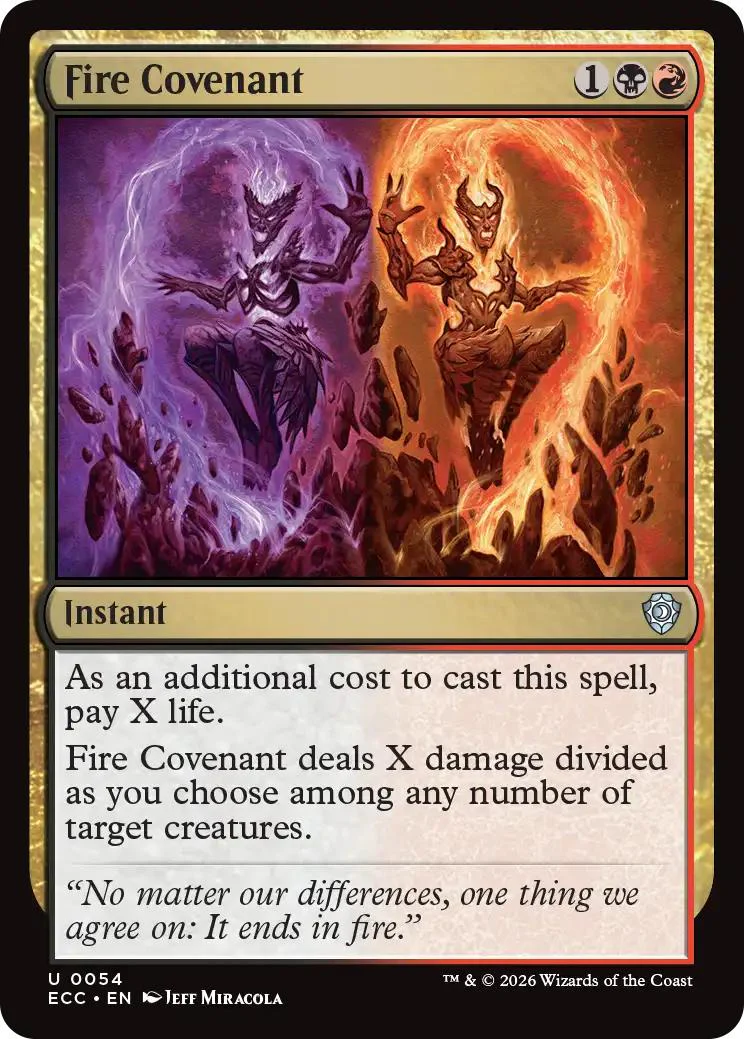 Fire Covenant [54] [Lorwyn Eclipsed: Commander] [Non-Foil]