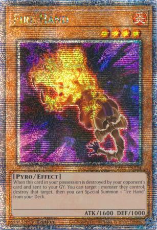 Fire Hand - RA04-EN224 - Quarter Century Secret Rare - 1st Edition