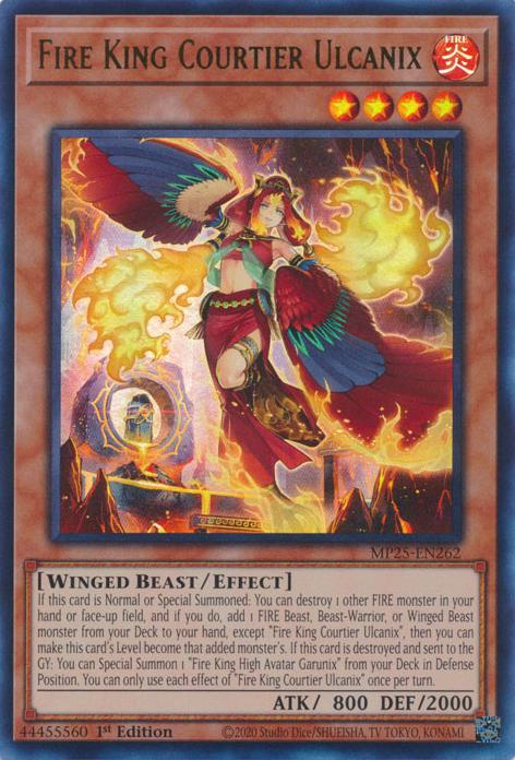 Fire King Courtier Ulcanix - MP25-EN262 - Ultra Rare - 1st Edition