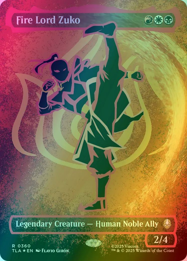 Fire Lord Zuko [360] [Borderless] [Battle Pose] [Avatar: The Last Airbender] [Neon Ink]