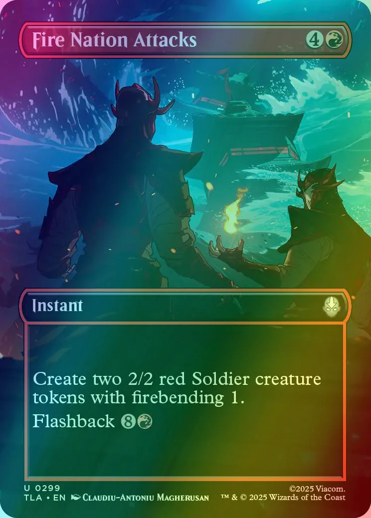Fire Nation Attacks [299] [Borderless] [Scene] [Avatar: The Last Airbender] [Foil]