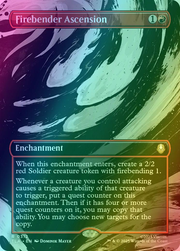 Firebender Ascension [312] [Borderless] [Scene] [Avatar: The Last Airbender] [Foil]