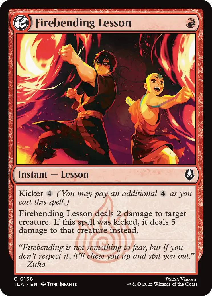 Firebending Lesson [138] [Avatar: The Last Airbender] [Non-Foil]