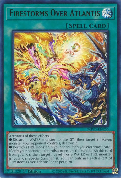 Firestorms Over Atlantis - MP25-EN255 - Ultra Rare - 1st Edition