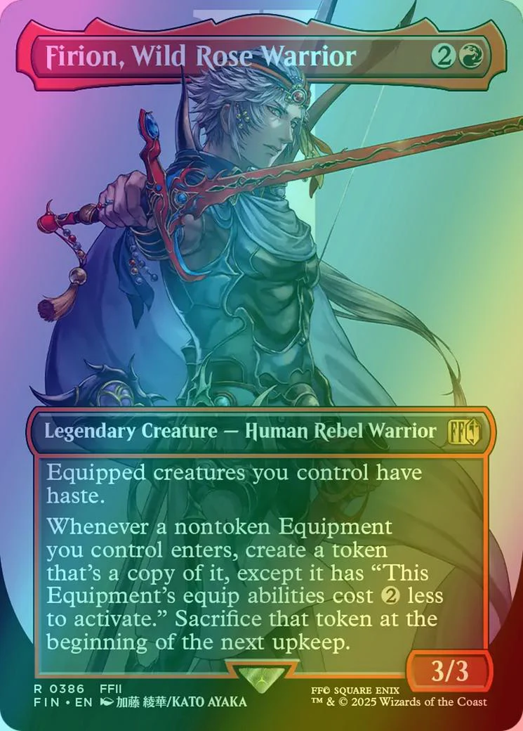 Firion, Wild Rose Warrior [386] [Borderless] [Character] [FINAL FANTASY] [Foil]