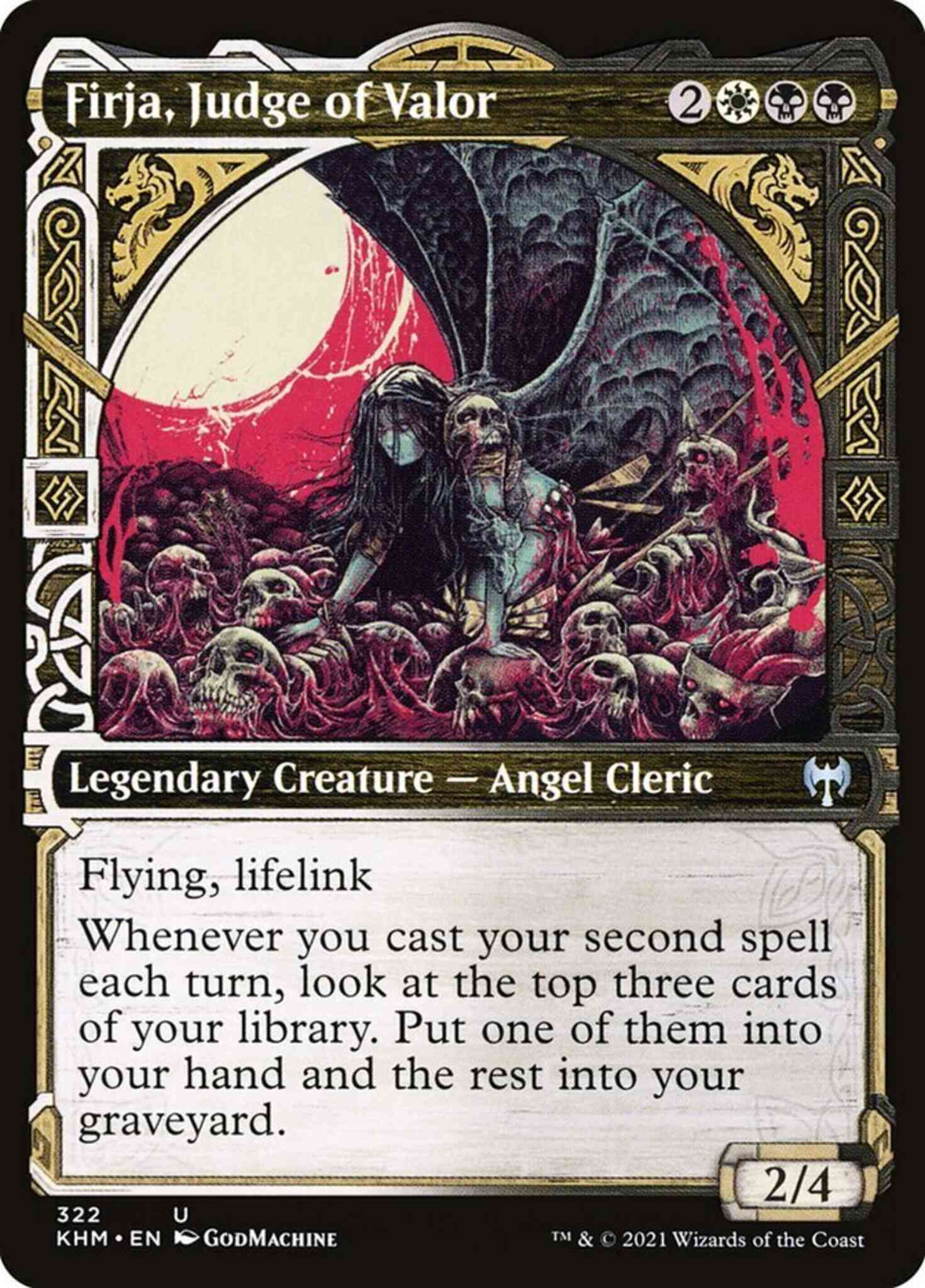Firja, Judge of Valor [322] [Showcase] [Kaldheim] [Non-Foil]