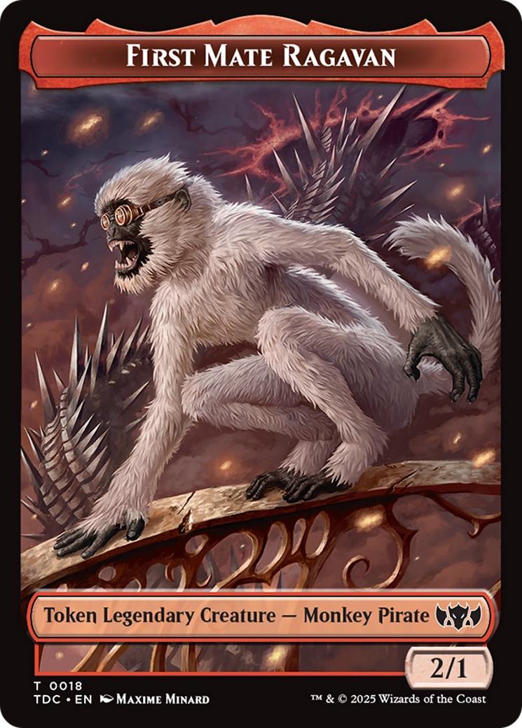 First Mate Ragavan Token (18) // Treasure Token (16) [Tarkir: Dragonstorm: Commander: Tokens] [Non-Foil]