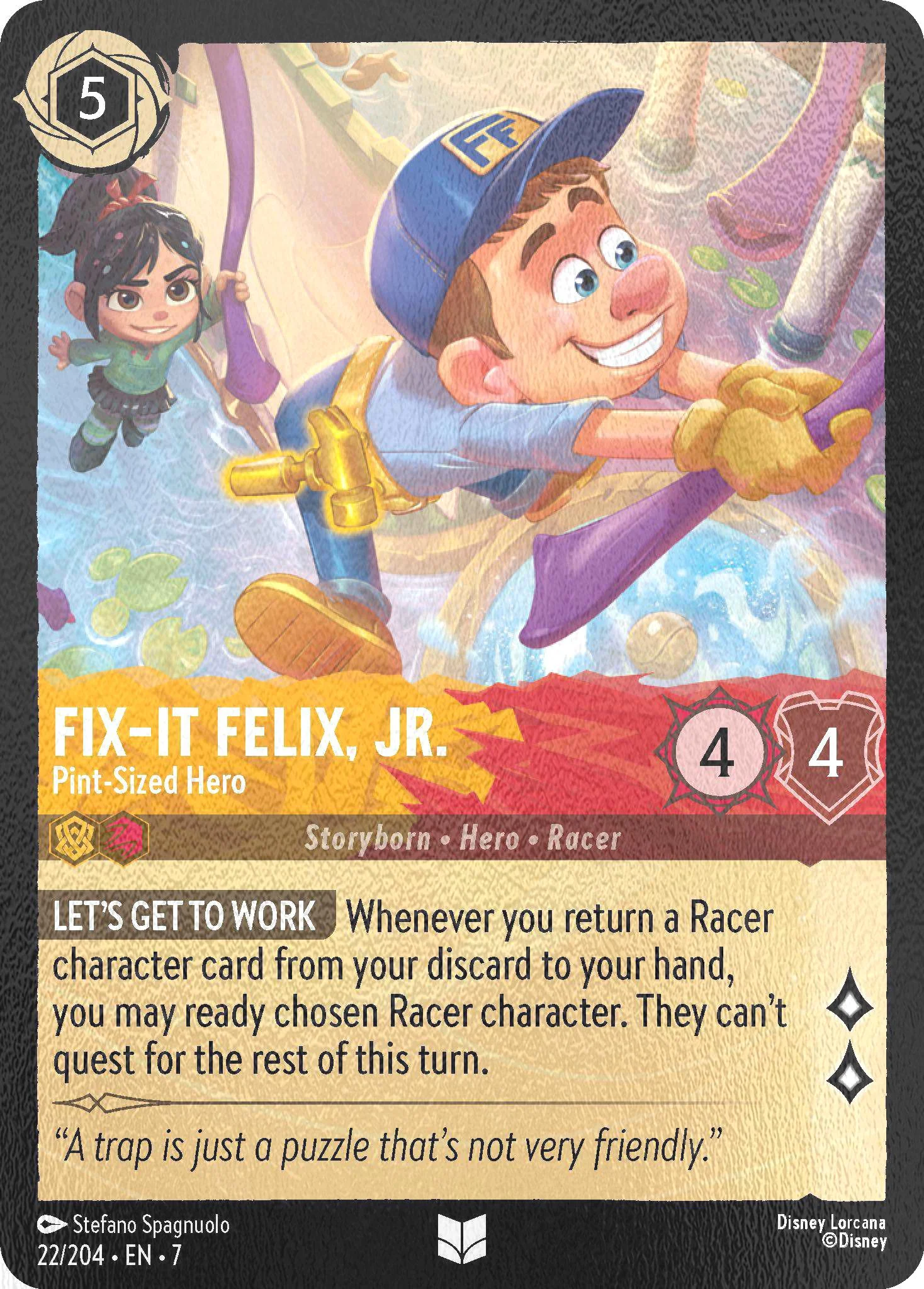 Fix-It Felix, Jr. - Pint-Sized Hero - 22/204 [Archazia's Island] [Cold Foil]