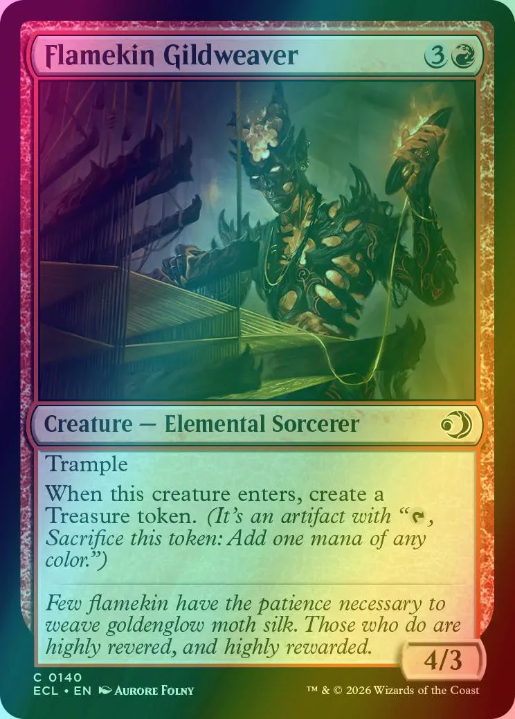 Flamekin Gildweaver [140] [Lorwyn Eclipsed] [Foil]