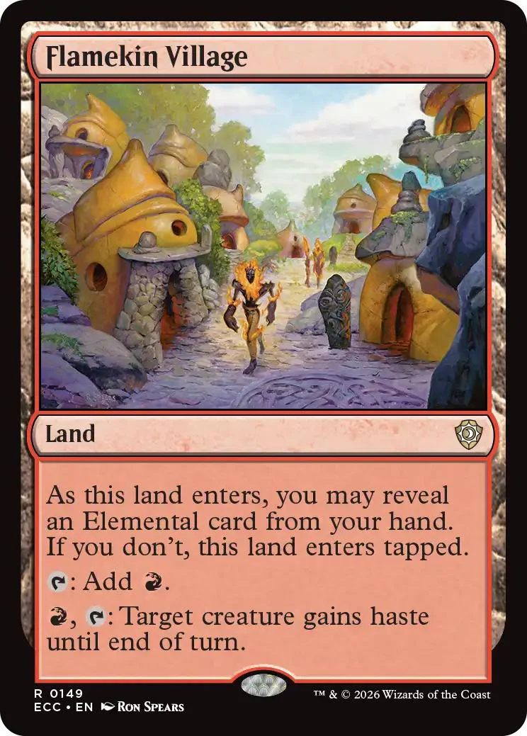 Flamekin Village [149] [Lorwyn Eclipsed: Commander] [Non-Foil]