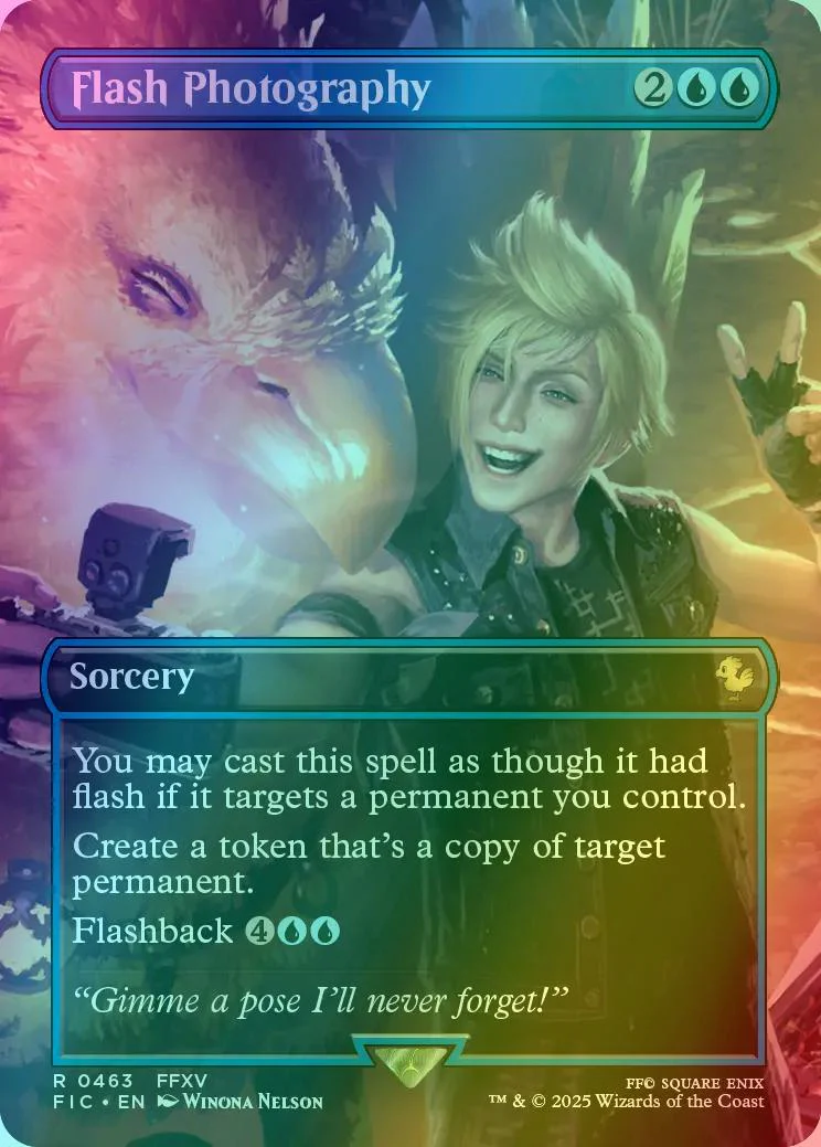 Flash Photography [463] [Borderless] [Scene] [FINAL FANTASY: Commander] [Foil]