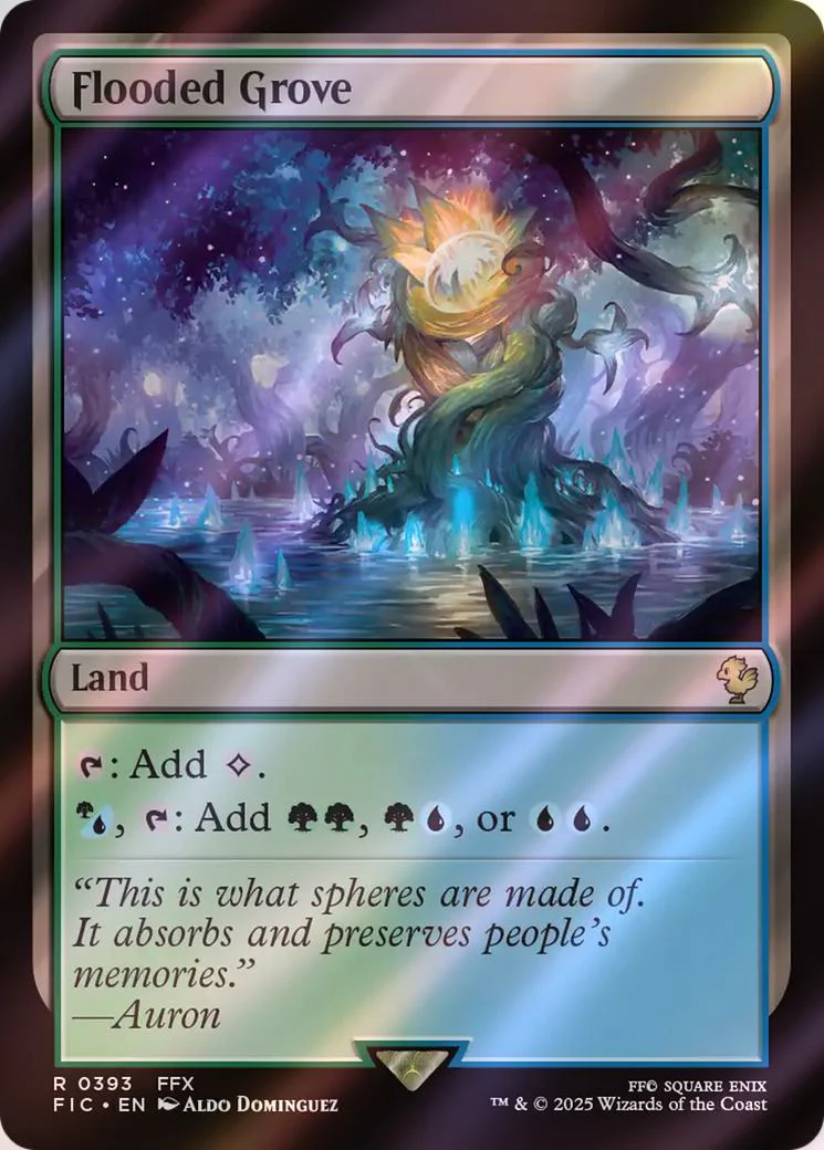 Flooded Grove [393] [FINAL FANTASY: Commander] [Surge Foil]