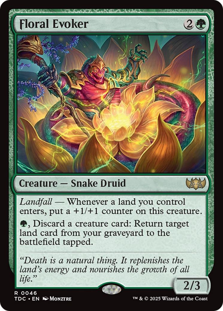 Floral Evoker [46] [Tarkir: Dragonstorm: Commander] [Non-Foil]