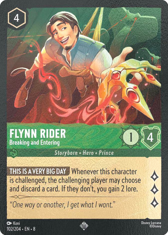 Flynn Rider - Breaking and Entering - 102/204 [Reign of Jafar] [Cold Foil]